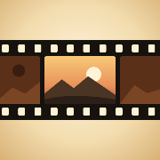 I built a virtual 3D film darkroom where you are explore photos as film strips